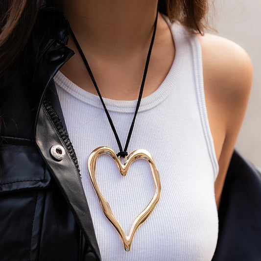 Big Love Heart Pendant Necklace