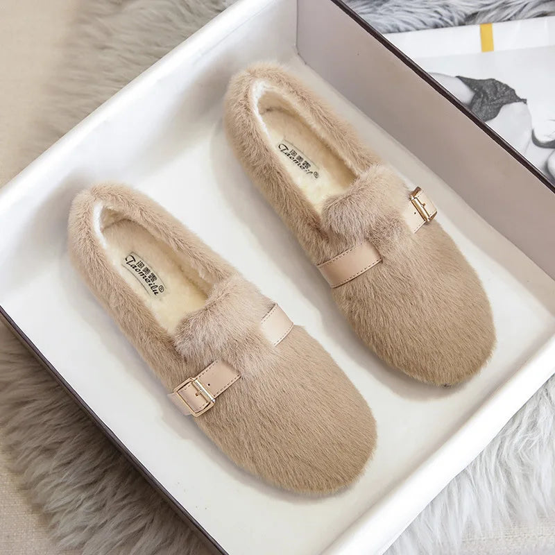 Belle Stride Plush Flats