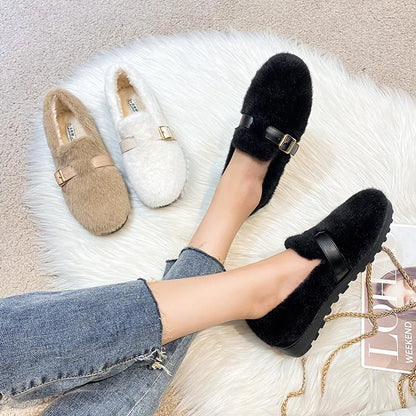 Belle Stride Plush Flats