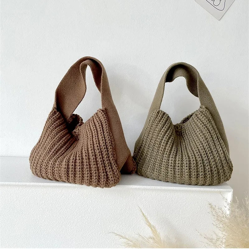 Earthly Elegance Knitted Handbag