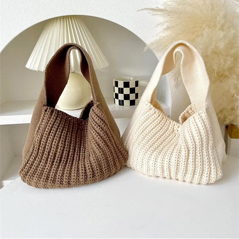 Earthly Elegance Knitted Handbag