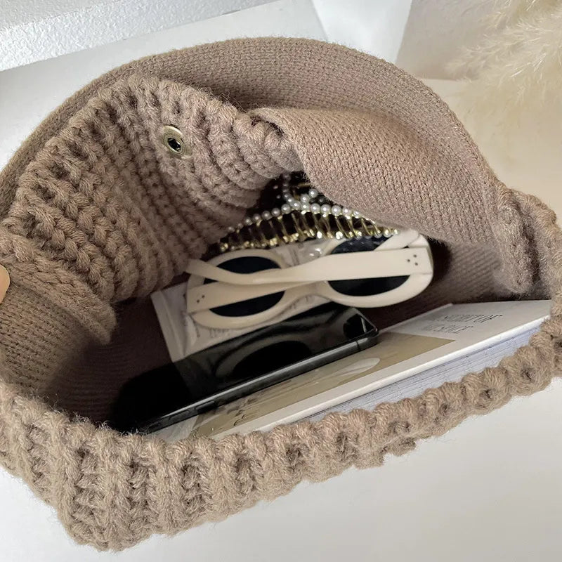 Earthly Elegance Knitted Handbag