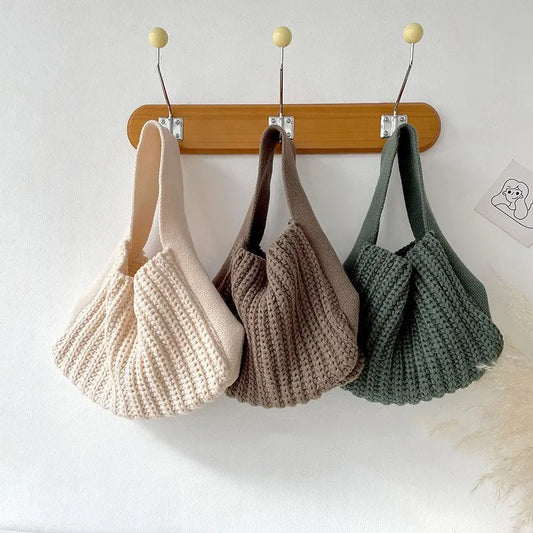 Earthly Elegance Knitted Handbag