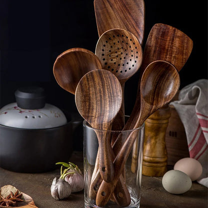 Eco Zen 7 Piece Teak Spoon Set