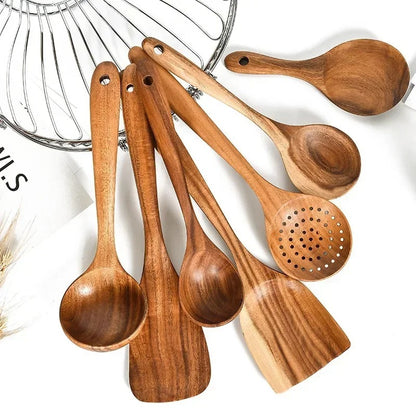 Eco Zen 7 Piece Teak Spoon Set